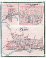 Lagro, Wabash City, Peru City, Indiana State Atlas 1876